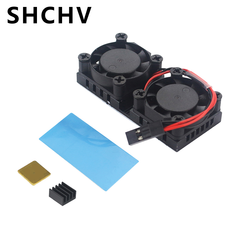 Raspberry Pi Water Cooling Kit - Podwójny wentylator Raspberry Pi 4 z