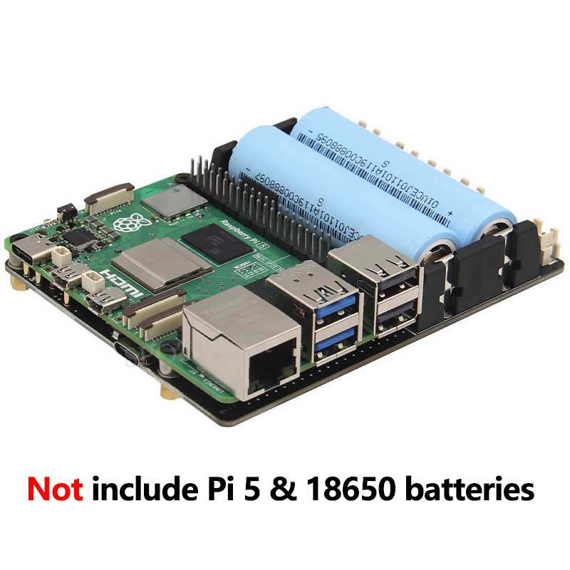 Raspberry Pi Uninterrupted Power Supply Ups 18650 - X1201 Raspberry Pi 5 Płytka rozszerzeń