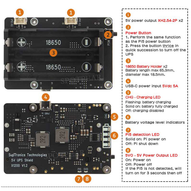 Płytka rozszerzeń UPS do Raspb – Raspberry Pi Uninterrupted Power Supply Ups 18650 recenzja i cena